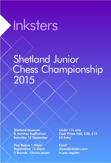 Inksters Shetland Junior Chess Championship 2015